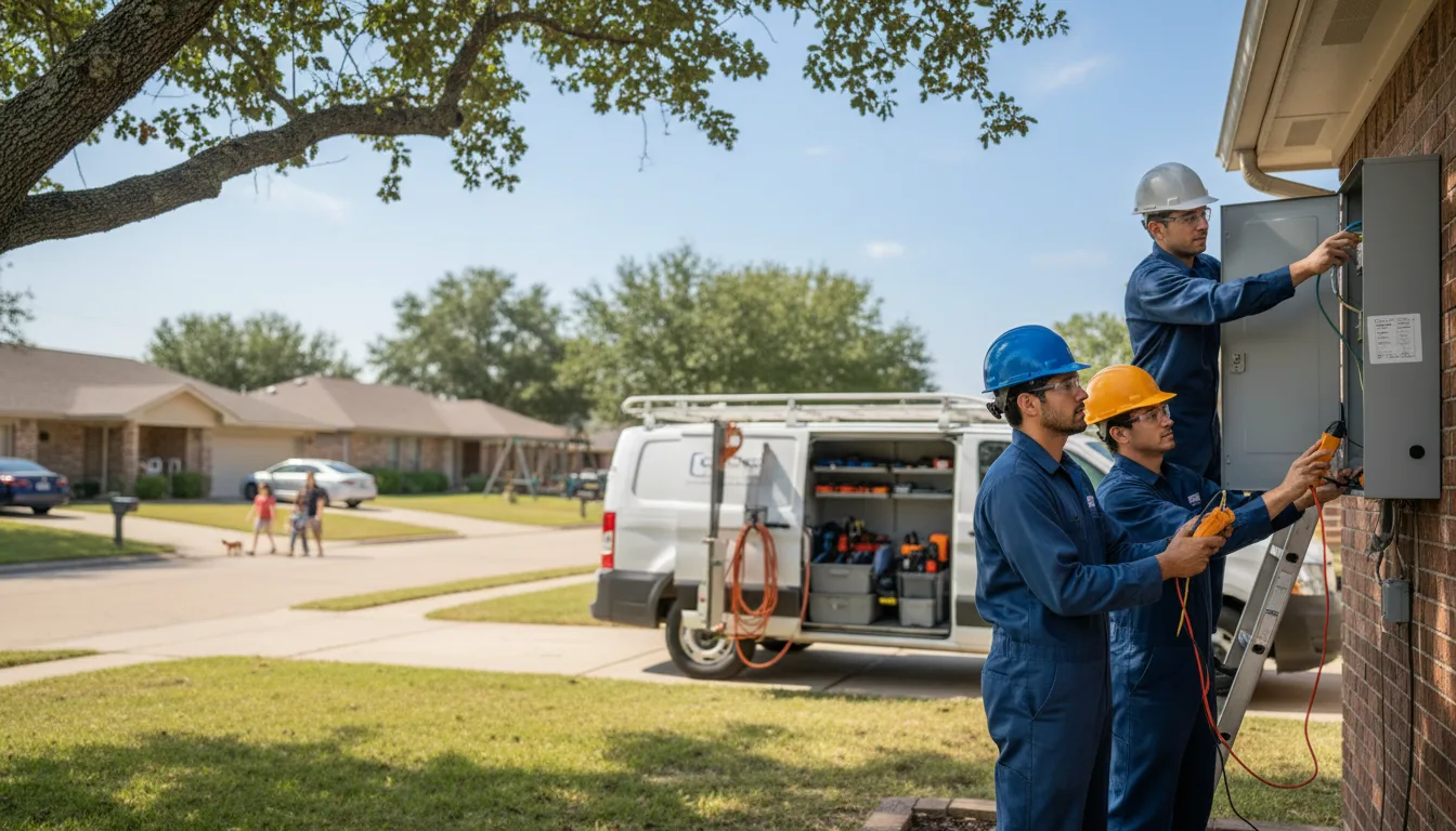 Certified electrician providing emergency electrical services in Wyano, PA